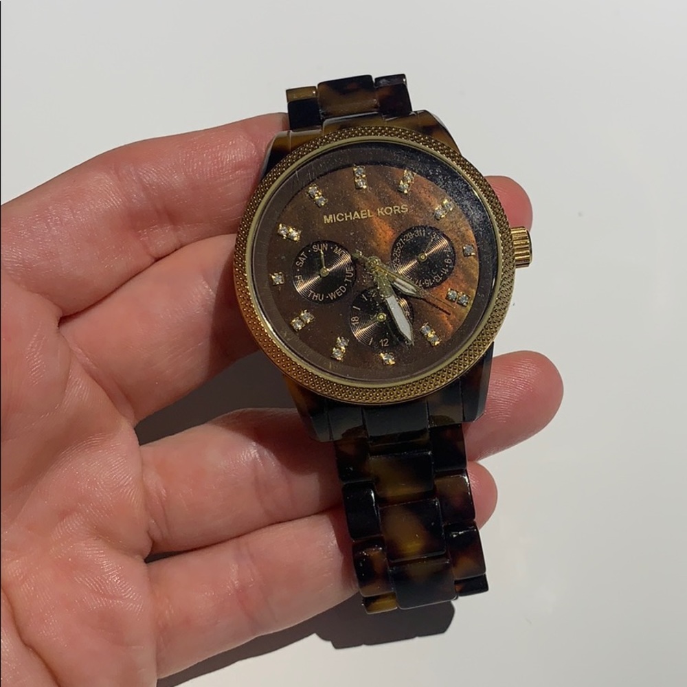 Michael Kors tortoiseink watch
